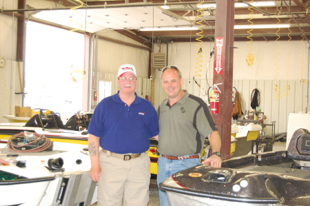 Me and Rick Pearce, Owner of BassCat Boats