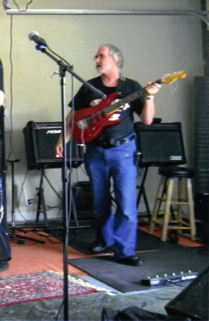 Dave at Band Practice May 2009