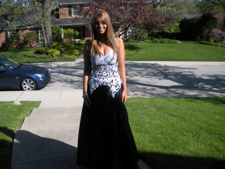 granddaughter Dani at prom