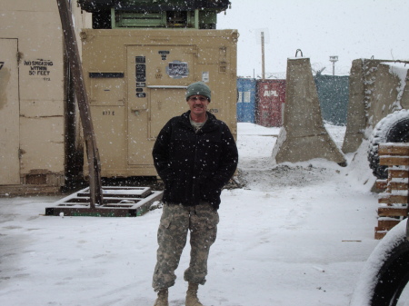 RG in the snow afghan.style