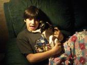my 5th son and his puppy