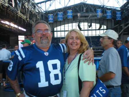 Colts game August 2009 Justin & Chandra 091