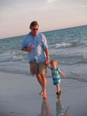Papa & Owen at the beach