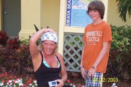 me and my son-in florida for spring break!