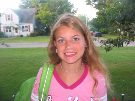 Emily's 1st day of middle school