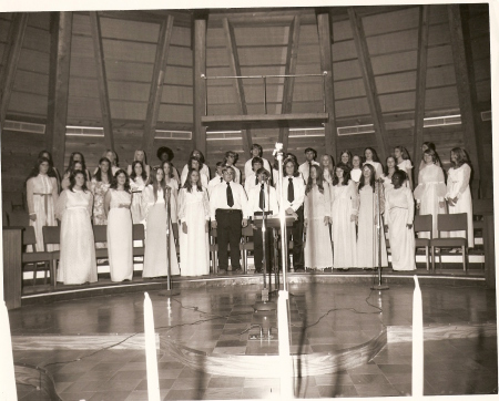 1973-74 choir and Peacemaker