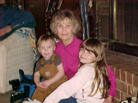 joyce and 2 of the grand children