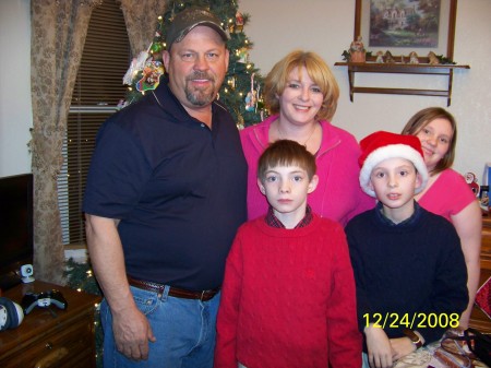 Our family on Christmas Eve 2008