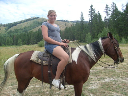 Wyoming Road Trip Heidi on Horseback