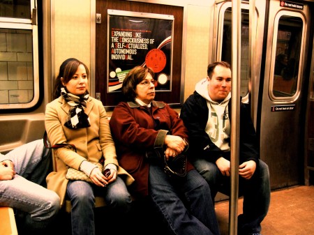 Ridin the subway with the kids