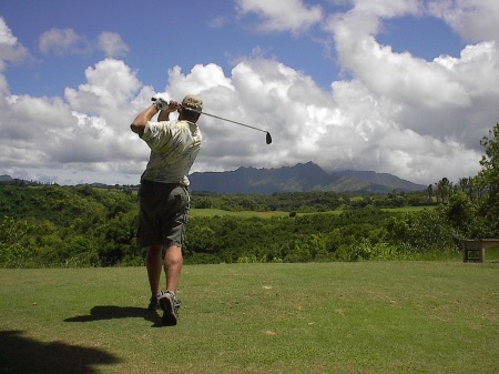 Ken Golfs in Kauai
