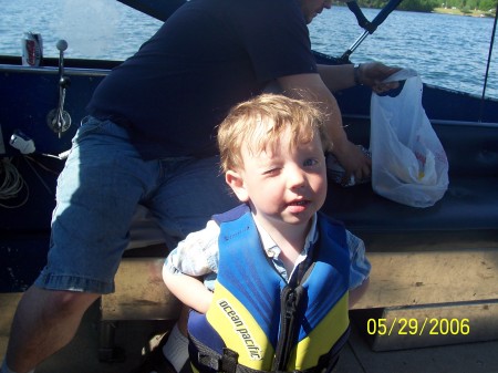 little man on the boat