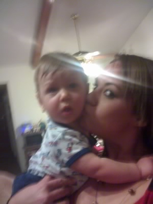 My Grand Nephew Aidan and my Neice Ashley