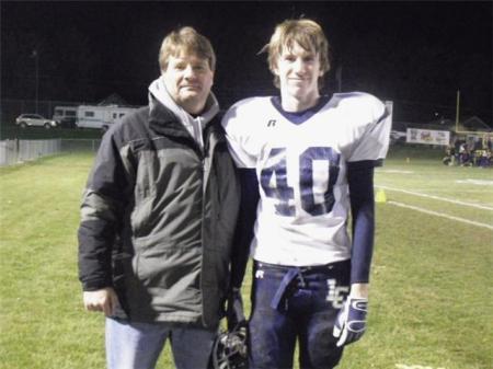 Beau and I after Lewiston game 09'