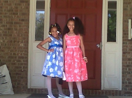 my granddaughters on Easter