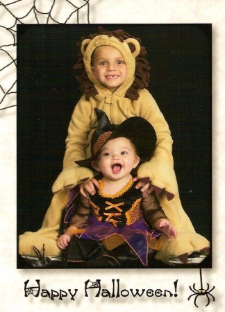 My grandchildren Xavier & Julianna