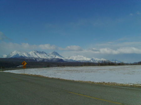 Wolverine Rd turns east towards the "Canyon."