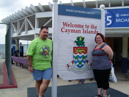 Wife and Me in the Cayman Islands