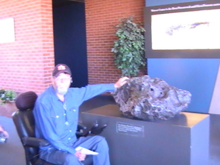 Autry & meteorite in AZ