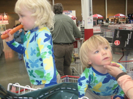 Ari and Alex, granddaughters in charge of cute