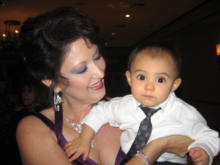 Melody and grandson Oscar jr  11-22-08