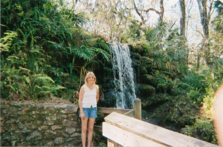 at a waterfall park in fla