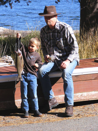 Kyle (grandchild #1) & PaPa