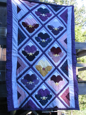 Pansy quilt