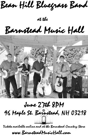 Poster - Bean Hill Bluegrass at Barnstead