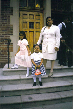 Posing in front of Vandeveer Church.