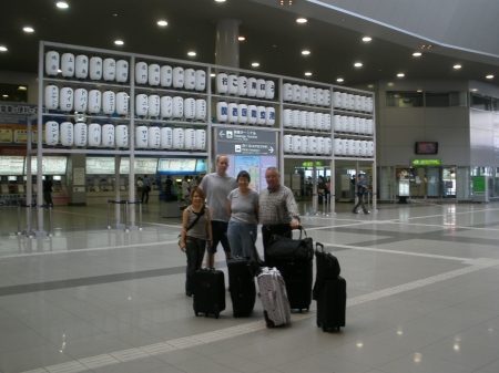 Osaka Japan Airport returning home