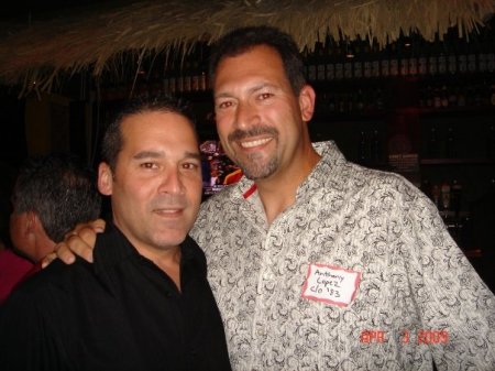 Hanging out with my bro (Todd Lopez, c/o '86)