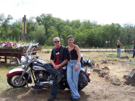 DAN & I  WITH THE HARLEY