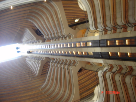 INSIDE THE MARRIOTT MARQUIS HOTEL