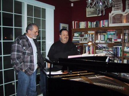 Corbett & I at the piano