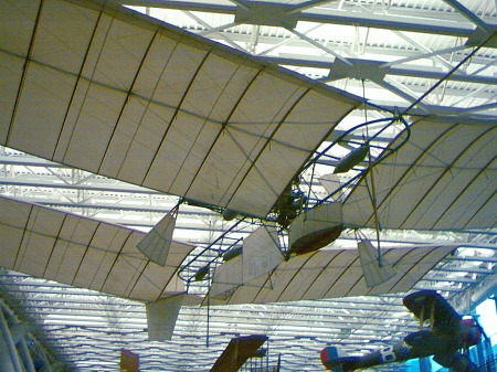 A biplane at the new Smithsonian