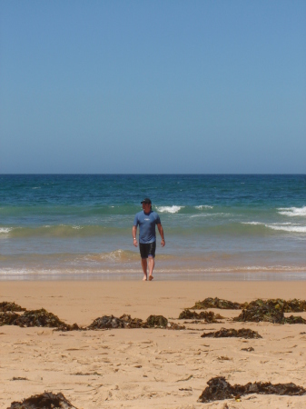 Me looking bondlike; DeeWhy beach,AUS