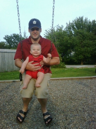 Swinging with dad