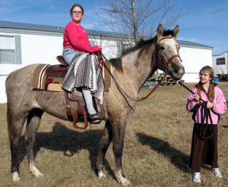 Nikki and Kayla with Gypsy