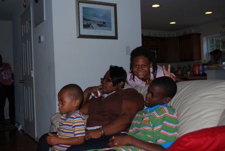 Tanya Brevard and kids with Chantell