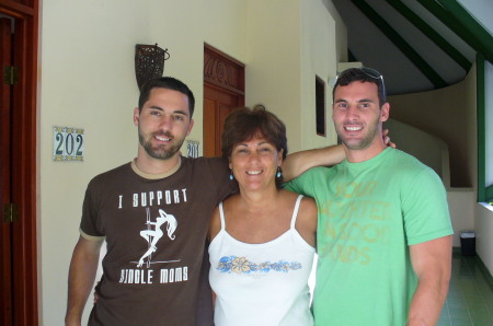 My two sons and me in Costa Rica last year
