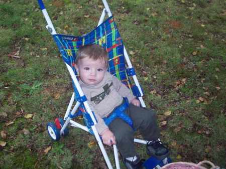 Ian at the Easter egg hunt