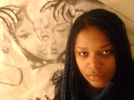 Me & my drawing 4 an artshow