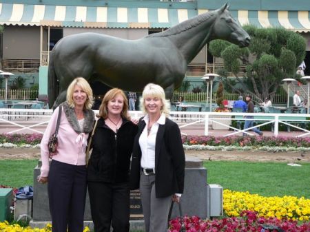 With Linda and Kim at Santa Anita Races