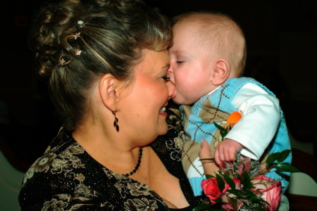 Kisses from Grandson Colton