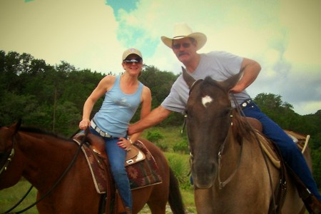 Trail ride in Bandera, TX