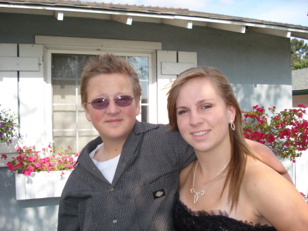 My Kids in front of our house. (May 2009)