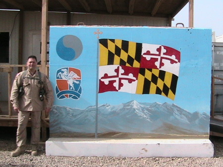 Painting by SGT Sheil, Balad Iraq 2006