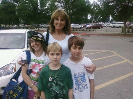 Me & my three grandchildren - August 2009