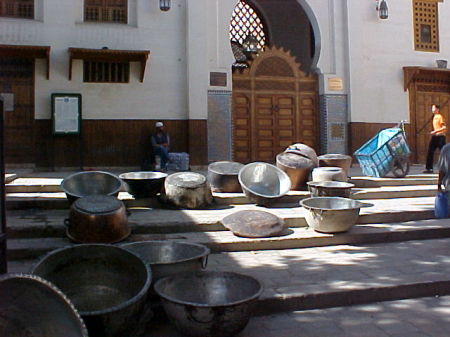 Copper Cauldrons For Sale in Fez, Morocco